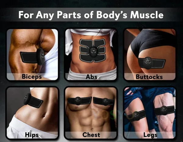 Electric Muscle Stimulator EMS Wireless Buttocks Hip Trainer Abdominal ABS Stimulator Fitness Body Slimming Massager