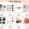 3Pcs/Lot Korean Printing Large Hair Bands For Women Girl Elastic Hair Ring Fashion Scrunchies Dating Party Headdress Accessories
