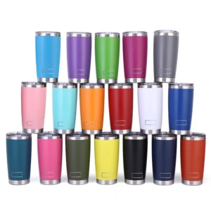 20oz Travel Mug Yetys Ice Cup Tumbler 304 Stainless Steel Double Wall Vacuum Insulated Coffee Mug Flask Water Bottle for Outdoor