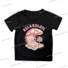 Comic Axolotl Bubble Bobo Tea Cartoon Summer Kids T-shirt Outdoor Casual Short Sleeve Y2K Tops Funny Axolotl Trendy Boy Girl Tee