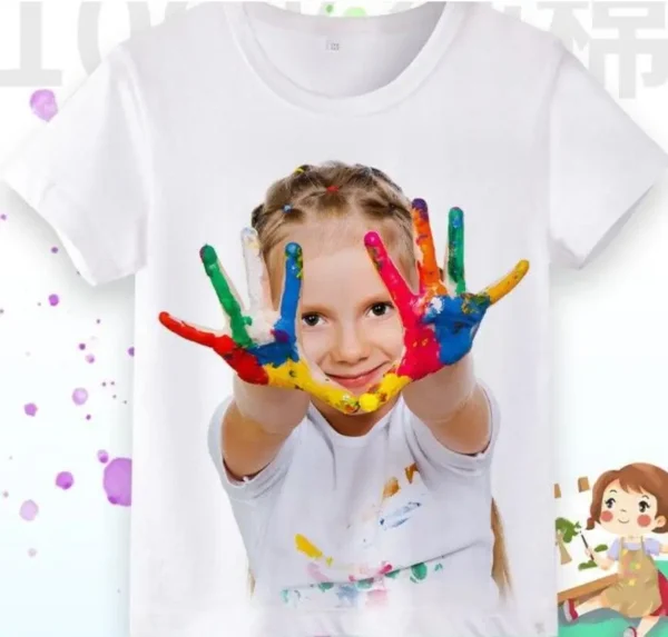Girls Short Sleeve T-shirt Summer New Children's Top Loose Fashion Short Sleeves Clothes  Kids Clothes