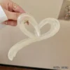 13cm Large Hair Clip For Thick Hair Claws Crab Girls Curly Transparent Coffee Hairpin Clamps Women Korean Ponytail Accessories