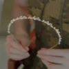 Fashion Vintage Advanced Alloy Pearl Hairband for Women Girls Elegant Korean Hair Hoops Headband  Accessories