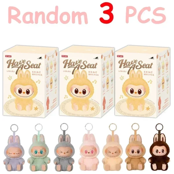 For Labubu 2 Heartbeat Macaron Enamel The Monsters Face Blind Box Pvc Figurine Tabletop Ornament Kawaii Doll Kid Birthday Gift