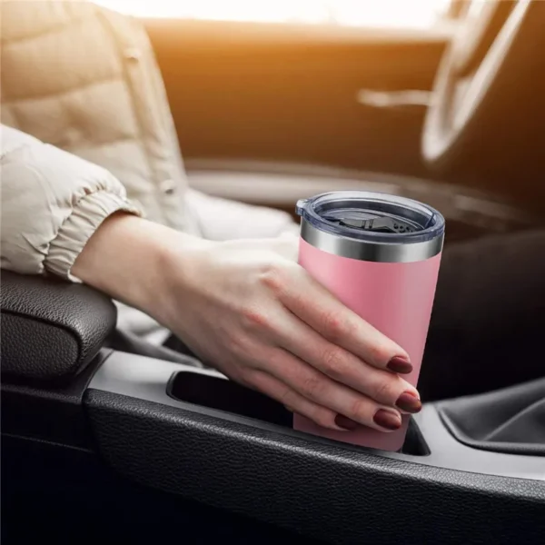 20oz Travel Mug Yetys Ice Cup Tumbler 304 Stainless Steel Double Wall Vacuum Insulated Coffee Mug Flask Water Bottle for Outdoor