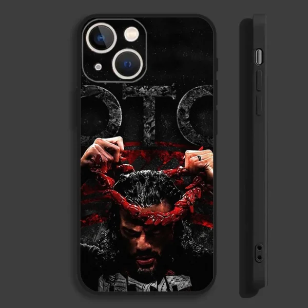 OTC R-Roman R-Reings Phone Case For iPhone 16,15,14,13,12,11,Pro,Max,Plus,Mini,X,XS,XR,8,7,6,S,SE Soft Black Case