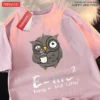 Energy Milk Coffee Fun Formula Printing Mens T-Shirts Cotton Streetwear Loose Oversize T Shirt Pattern Tee Clothes Couple
