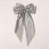 Women Girl Large Bow Hairpin Korean Headbands for Women Big Bowknot Barrettes Wedding Solid Color Ponytail Clip Hair Accessories