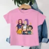 Kids T-shirt KPop Demon Hunters Print Fashion Casual Tops 2025 Movie Crew Neck Cartoon Girls Boys Tee Casual Baby Girl Clothes
