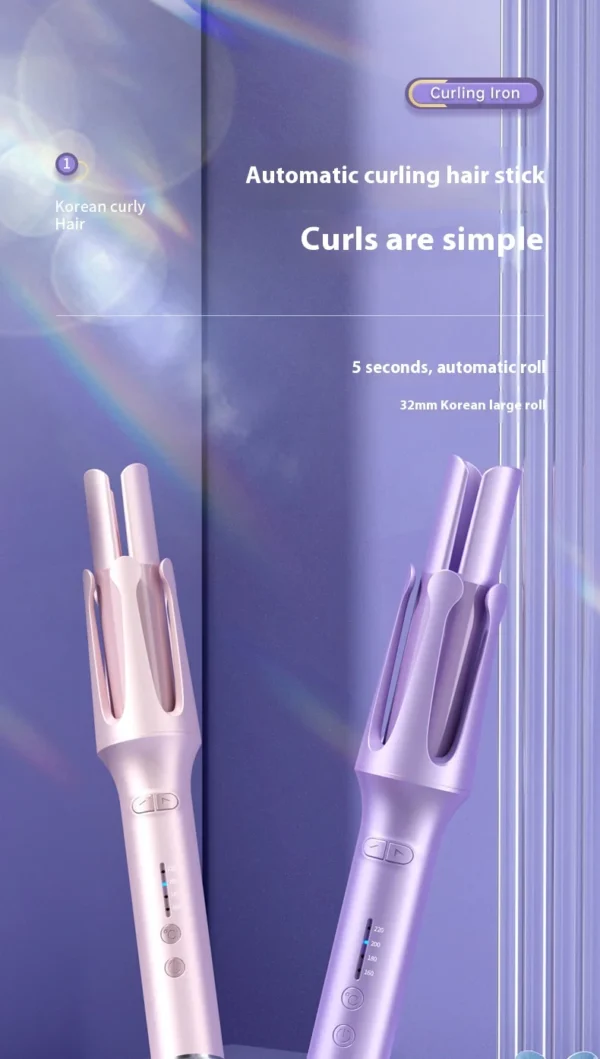 Automatic Curler 32mm Automatic Rotating Ceramic Curler Professional Curling Wand Curler