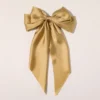 Women Girl Large Bow Hairpin Korean Headbands for Women Big Bowknot Barrettes Wedding Solid Color Ponytail Clip Hair Accessories