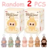 For Labubu 2 Heartbeat Macaron Enamel The Monsters Face Blind Box Pvc Figurine Tabletop Ornament Kawaii Doll Kid Birthday Gift