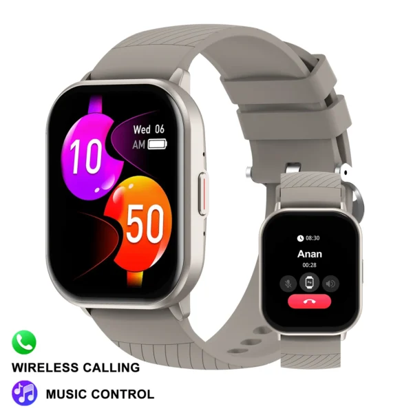 Smart Watch for fitness tracking, sleep monitoring and long battery life, Wireless Calling, Compatible With Android & For Iphone