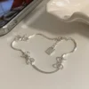 VENTFILLE 925 Sterling Silver Zircon Love Heart Bracelet For Women Bowknot Stars Bead Snake Bone Chain Jewelry Gift Dropship