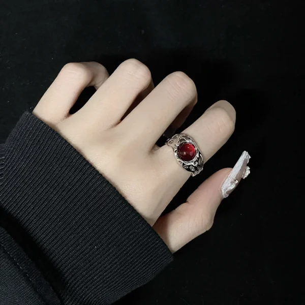 Y2K Style Sparkling Pink Zircon Bride Rings for Women Couples Korean Trendy Heart Star Geometric Wedding Party Jewelry Wholesale