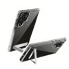 UYUXIO Kickstand Clear Mobile Phone Case for Samsung Galaxy S25 Ultra Plus S24 S23 FE S22 Stand Cases Back Cover with Holder