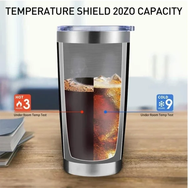 20oz Travel Mug Yetys Ice Cup Tumbler 304 Stainless Steel Double Wall Vacuum Insulated Coffee Mug Flask Water Bottle for Outdoor