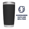 20oz Travel Mug Yetys Ice Cup Tumbler 304 Stainless Steel Double Wall Vacuum Insulated Coffee Mug Flask Water Bottle for Outdoor
