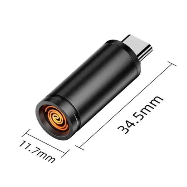 Aluminum Alloy Mini Blowing Cigarette Lighter No Charging, No Gas TYPE-C Plug Portable OTG Output Low Consumption Lighter