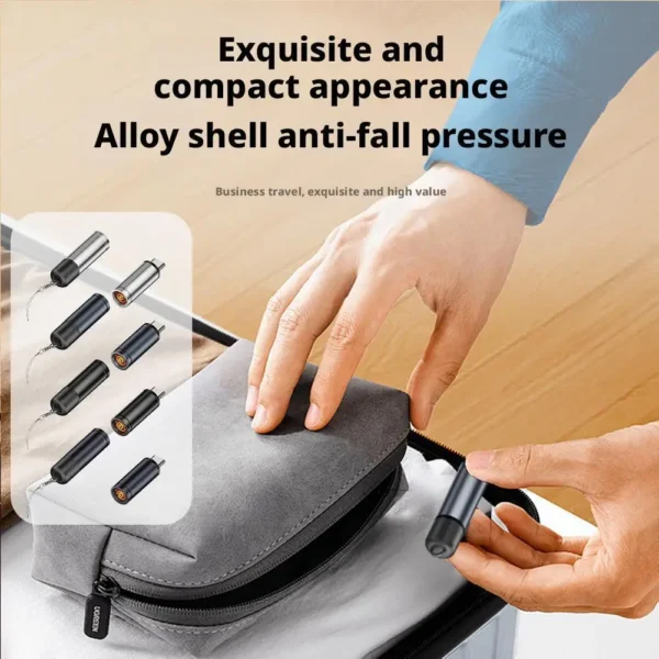 Aluminum Alloy Mini Blowing Cigarette Lighter No Charging, No Gas TYPE-C Plug Portable OTG Output Low Consumption Lighter