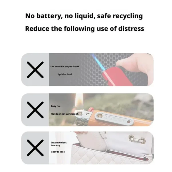 Aluminum Alloy Mini Blowing Cigarette Lighter No Charging, No Gas TYPE-C Plug Portable OTG Output Low Consumption Lighter