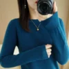 2025 Women Sweater Spring Autumn Long Sleeve O-neck Pullovers Warm Bottoming Shirts Korean Fashion Sweater Knitwear Soft Jumpers