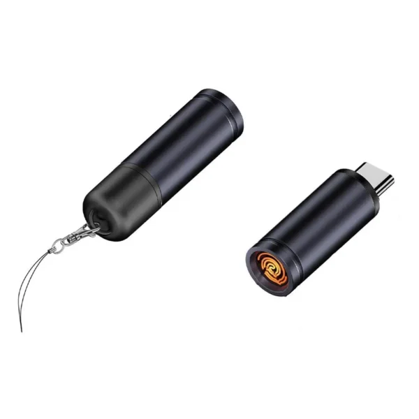 Aluminum Alloy Mini Blowing Cigarette Lighter No Charging, No Gas TYPE-C Plug Portable OTG Output Low Consumption Lighter
