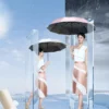 Xiaomi Automatic Umbrella 24 Bone Solid Color Automatic Umbrella Light Collapsible Large Size Outdoor Sunshade UV Protection