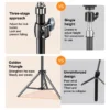 Microphone Boom Tripod Stand 1.7 2.1M Mic Tripod Bracket 66CM Crossbar Arms With Clip And Phone Holder For Iphone Samsung Xiaomi