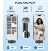 2 Pack Wireless Microphones for iPhone Android 6H Battery Clip on Mini Microphone for Video Rrding Podcast YouTube Content Crea