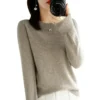 2025 Women Sweater Spring Autumn Long Sleeve O-neck Pullovers Warm Bottoming Shirts Korean Fashion Sweater Knitwear Soft Jumpers