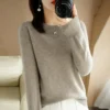 2025 Women Sweater Spring Autumn Long Sleeve O-neck Pullovers Warm Bottoming Shirts Korean Fashion Sweater Knitwear Soft Jumpers