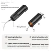Aluminum Alloy Mini Blowing Cigarette Lighter No Charging, No Gas TYPE-C Plug Portable OTG Output Low Consumption Lighter