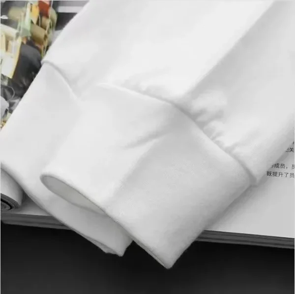 Black long sleeved T-shirt Women Autumn Winter 2025 New 100% Cotton Korean Cherry Print T-shirt Loose Y2k Top Female clothing