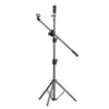 Microphone Boom Tripod Stand 1.7 2.1M Mic Tripod Bracket 66CM Crossbar Arms With Clip And Phone Holder For Iphone Samsung Xiaomi