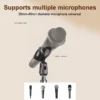 Microphone Boom Tripod Stand 1.7 2.1M Mic Tripod Bracket 66CM Crossbar Arms With Clip And Phone Holder For Iphone Samsung Xiaomi