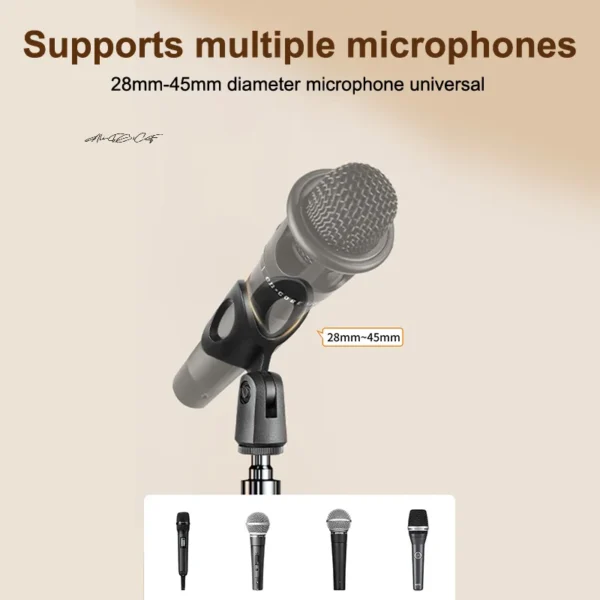 Microphone Boom Tripod Stand 1.7 2.1M Mic Tripod Bracket 66CM Crossbar Arms With Clip And Phone Holder For Iphone Samsung Xiaomi
