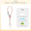 240W Fast Charger Cable Phone Charms Leather Keychain Portable Travel Type-C to C Charger for iPhone 16/15 Xiaomi 13