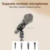 Microphone Boom Tripod Stand 1.7 2.1M Mic Tripod Bracket 66CM Crossbar Arms With Clip And Phone Holder For Iphone Samsung Xiaomi