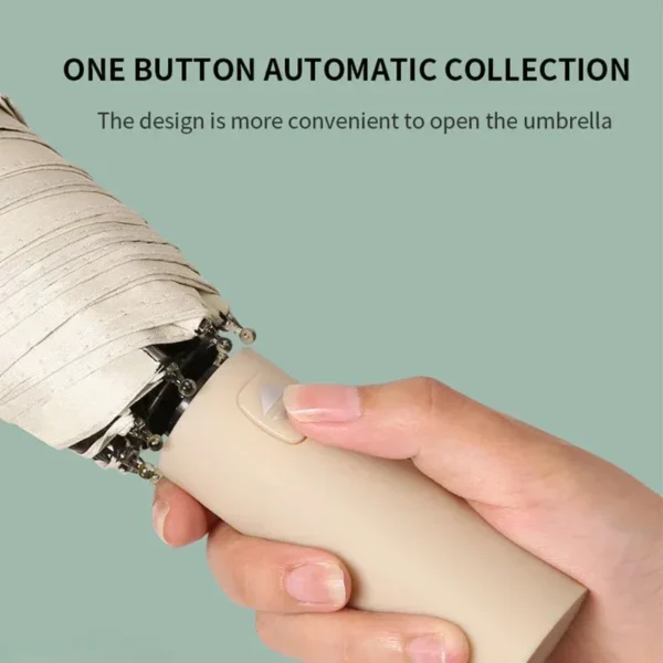 Xiaomi Automatic Umbrella 24 Bone Solid Color Automatic Umbrella Light Collapsible Large Size Outdoor Sunshade UV Protection