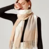 Sweater Tops Warm Tassel Luxury Brand Women Plaid Scarf Warm Shawl Wrap Korean Style Scarf Autumn Winter Shawl Scarf