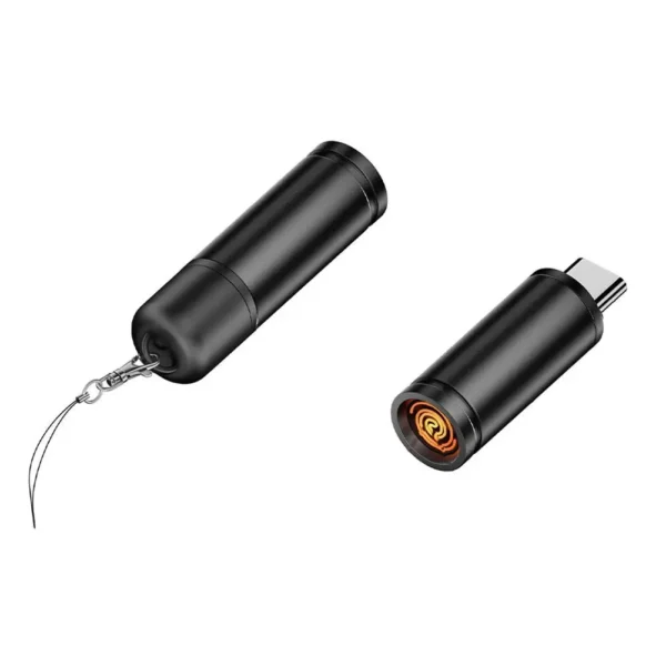 Aluminum Alloy Mini Blowing Cigarette Lighter No Charging, No Gas TYPE-C Plug Portable OTG Output Low Consumption Lighter