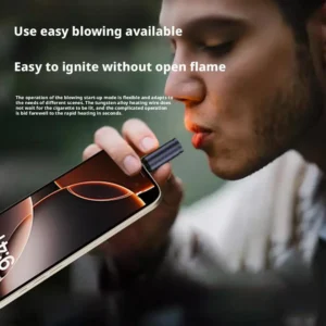 Mini Cigarette Lighter TypeC Plug-in Lighter Windproof Cigarette Cigarette Car Lighter Ignition Lighter Outdoor Without Cha N2Q6