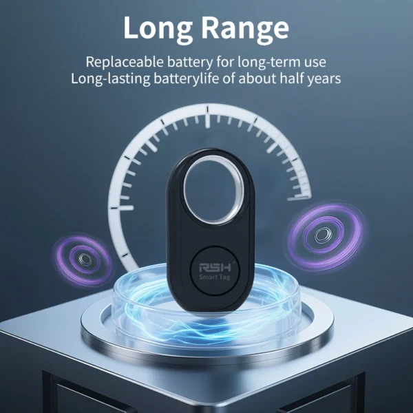 RSH 4PCS GPS Tracker for Samsung Global Finder Work with Android Google's Find Hub Anti-loss Alerts Smart Tag Sound Fast Locator