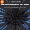 Xiaomi Automatic Umbrella 24 Bone Solid Color Automatic Umbrella Light Collapsible Large Size Outdoor Sunshade UV Protection