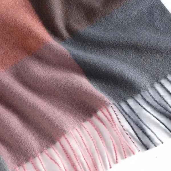Sweater Tops Warm Tassel Luxury Brand Women Plaid Scarf Warm Shawl Wrap Korean Style Scarf Autumn Winter Shawl Scarf