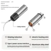 Aluminum Alloy Mini Blowing Cigarette Lighter No Charging, No Gas TYPE-C Plug Portable OTG Output Low Consumption Lighter
