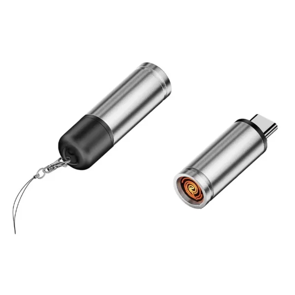 Aluminum Alloy Mini Blowing Cigarette Lighter No Charging, No Gas TYPE-C Plug Portable OTG Output Low Consumption Lighter