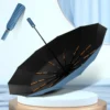 Xiaomi Automatic Umbrella 24 Bone Solid Color Automatic Umbrella Light Collapsible Large Size Outdoor Sunshade UV Protection
