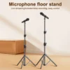 Microphone Boom Tripod Stand 1.7 2.1M Mic Tripod Bracket 66CM Crossbar Arms With Clip And Phone Holder For Iphone Samsung Xiaomi